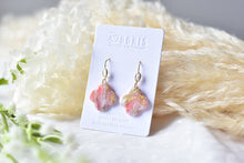 Load image into Gallery viewer, Translucent Pink Marble Polymer Clay Earrings (Resin Cover 4)
