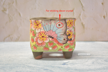 Load image into Gallery viewer, 【Doris&#39;s collection】Handpainted succulent pots - flower planters (11cm*9.5cm*10cm)
